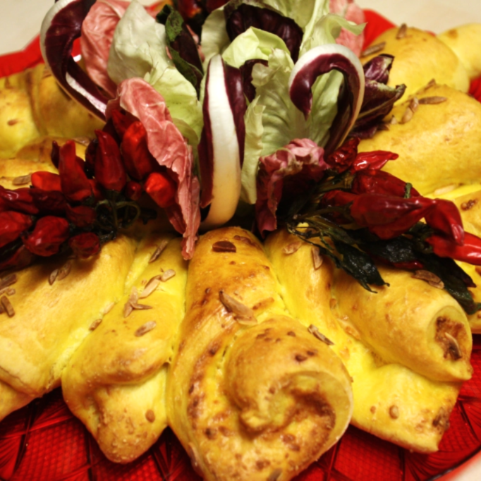 CORONA DI PANE ALLO&nbsp;ZAFFERANO